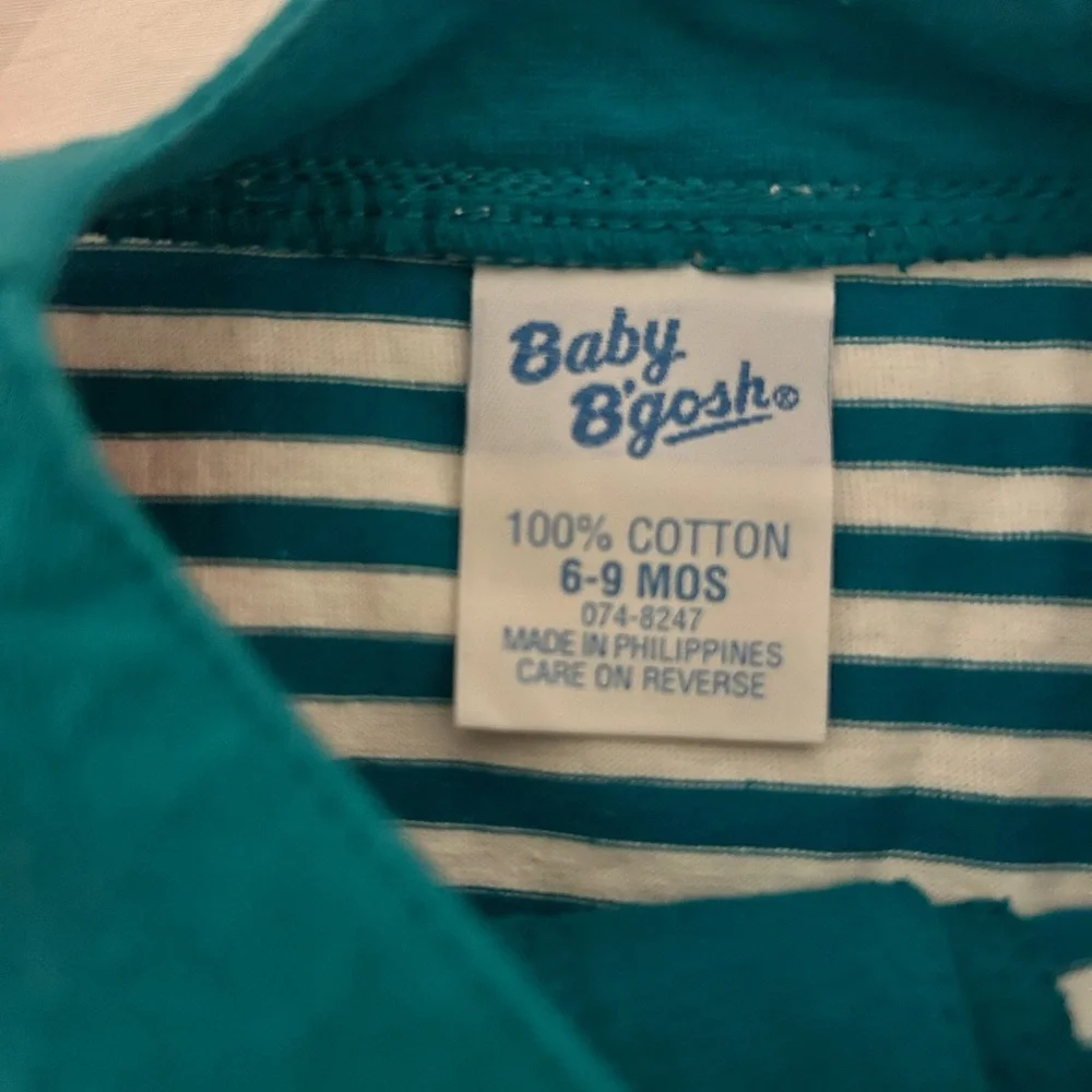NWT Vintage Early 90’s Baby B’gosh Striped Romper/6-9 Months